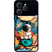 Spoyi Tecno Spark 40 Baby Astronaut Tasarımlı Glossy Telefon Kılıfı