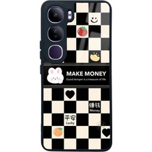 Spoyi Vivo V40 Lite Make Money Tasarımlı Glossy Telefon Kılıfı
