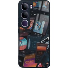 Spoyi Vivo V40 Lite Music Retro Tasarımlı Glossy Telefon Kılıfı