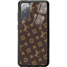 Spoyi Samsung S20 Kahverengi Lv Tasarımlı Glossy Telefon Kılıfı