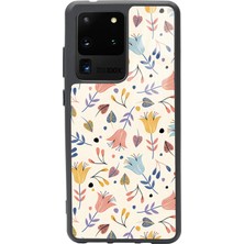 Spoyi Samsung S20 Ultra Beyaz Bindanlı Tasarımlı Glossy Telefon Kılıfı