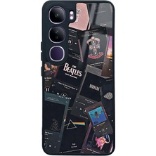 Spoyi Vivo V40 Lite Retro Music Tasarımlı Glossy Telefon Kılıfı
