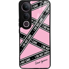 Spoyi Vivo V50 Lite I Don't Care Tasarımlı Glossy Telefon Kılıfı