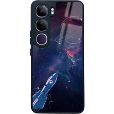 Spoyi Vivo V40 Lite Space Rocket Tasarımlı Glossy Telefon Kılıfı