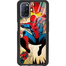 Spoyi Oppo A52 - A72 Spider-Man Örümcek Adam Tasarımlı Glossy Telefon Kılıfı