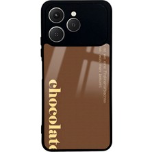 Spoyi Tecno Spark 40 Choclate Tasarımlı Glossy Telefon Kılıfı