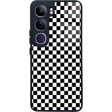 Spoyi Vivo V40 Lite Damalı Tasarımlı Glossy Telefon Kılıfı