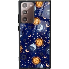 Spoyi Samsung Note 20 Ultra Ay Güneş Pijama Tasarımlı Glossy Telefon Kılıfı