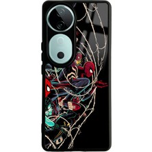 Spoyi Vivo V40 Spider Earth Tasarımlı Glossy Telefon Kılıfı