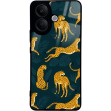 Spoyi Vivo V60 Lite Leaf Leopar Tasarımlı Glossy Telefon Kılıfı