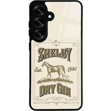 Spoyi Samsung S25 Peaky Blinders Shelby Dry Gin Tasarımlı Glossy Telefon Kılıfı
