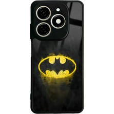 Spoyi Tecno Spark 20C Yellow Batman Tasarımlı Glossy Telefon Kılıfı