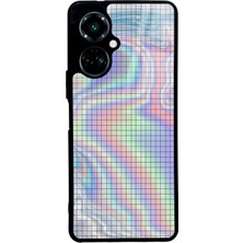 Spoyi Tecno Camon 19 Neon Dama Tasarımlı Glossy Telefon Kılıfı