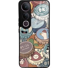 Spoyi Vivo V50 Lite Crown Cap Tasarımlı Glossy Telefon Kılıfı