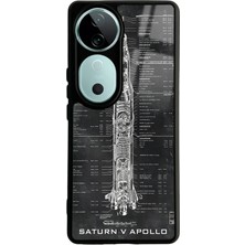 Spoyi Vivo V40 Apollo Plan Tasarımlı Glossy Telefon Kılıfı