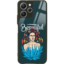 Spoyi Xiaomi Redmi 12 Beautiful Frida Kahlo Tasarımlı Glossy Telefon Kılıfı