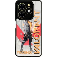 Spoyi Tecno Spark Go 2024 Valorant Phoenix Tasarımlı Glossy Telefon Kılıfı