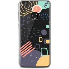 Spoyi Huawei P9 Lite 2017 Renkli Pattern Tasarımlı Süper Şeffaf Telefon Kılıfı