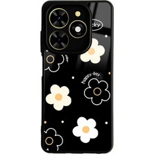 Spoyi Tecno Spark Go 2024 Lucky Happy Day Tasarımlı Glossy Telefon Kılıfı