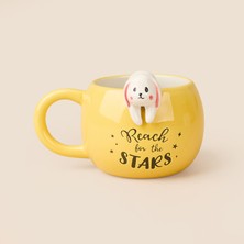 Acar Cuddly Figürlü Kupa - Turuncu - 350 ml