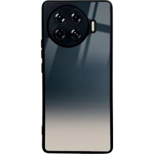 Spoyi Tecno Spark 20 Pro Plus Mavi Geçiş Tasarımlı Glossy Telefon Kılıfı