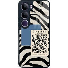 Spoyi Vivo V40 Lite Zebra Matısse Tasarımlı Glossy Telefon Kılıfı