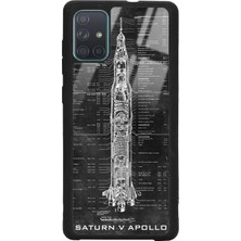 Spoyi Samsung A71 Apollo Plan Tasarımlı Glossy Telefon Kılıfı