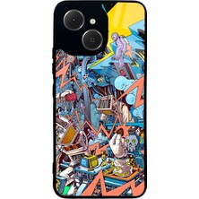 Spoyi Tecno Spark 40C Retro Machine Tasarımlı Glossy Telefon Kılıfı