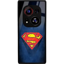 Spoyi Tecno Phantom X2 Pro Superman Tasarımlı Glossy Telefon Kılıfı