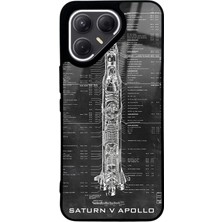 Spoyi Tecno Pova 7 Pro Apollo Plan Tasarımlı Glossy Telefon Kılıfı
