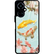Spoyi Tecno Camon 19 Koi Balığı Tasarımlı Glossy Telefon Kılıfı