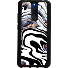 Spoyi Xiaomi Redmi 8 Beyaz Mermer Tasarımlı Glossy Telefon Kılıfı