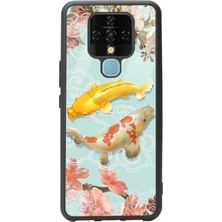 Spoyi Tecno Camon 16 Koi Balığı Tasarımlı Glossy Telefon Kılıfı