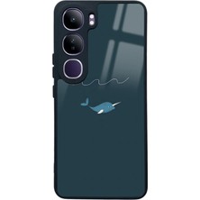 Spoyi Vivo V40 Lite Doodle Fish Tasarımlı Glossy Telefon Kılıfı
