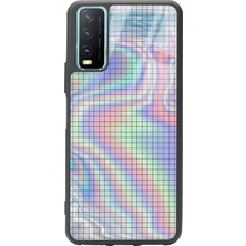 Spoyi Vivo Y20 Neon Dama Tasarımlı Glossy Telefon Kılıfı