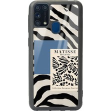 Spoyi Samsung M-31 Zebra Matısse Tasarımlı Glossy Telefon Kılıfı