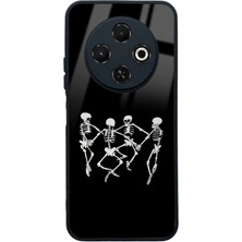 Spoyi Tecno Spark 30C Dancer Skeleton Tasarımlı Glossy Telefon Kılıfı