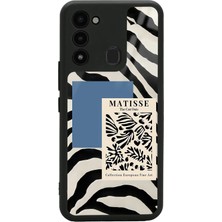 Spoyi Tecno Spark 8c Zebra Matısse Tasarımlı Glossy Telefon Kılıfı