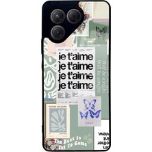 Spoyi Tecno Pova 7 Je T'aime Tasarımlı Glossy Telefon Kılıfı