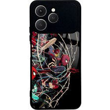 Spoyi Tecno Spark 40 Spider Earth Tasarımlı Glossy Telefon Kılıfı