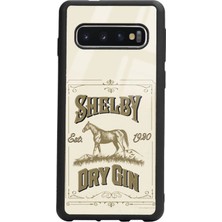 Spoyi Samsung S10 Peaky Blinders Shelby Dry Gin Tasarımlı Glossy Telefon Kılıfı