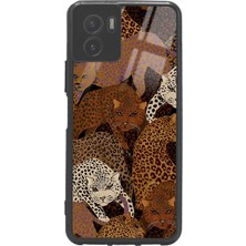 Spoyi Vivo Y15S Leoparlar Tasarımlı Glossy Telefon Kılıfı