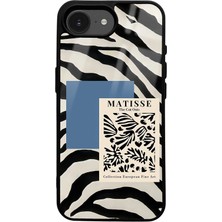 Spoyi iPhone 16E Zebra Matısse Tasarımlı Glossy Telefon Kılıfı