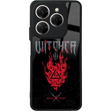 Spoyi Tecno Spark 20 Pro Witcher 3 Fire Tasarımlı Glossy Telefon Kılıfı