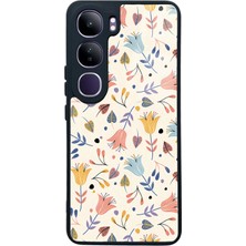 Spoyi Vivo V40 Lite Beyaz Bindanlı Tasarımlı Glossy Telefon Kılıfı