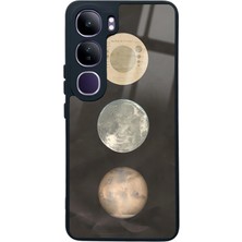 Spoyi Vivo V40 Lite Night Moon Tasarımlı Glossy Telefon Kılıfı