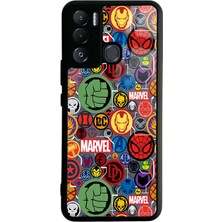 Spoyi Tecno Pova Neo Marvel Face Tasarımlı Glossy Telefon Kılıfı