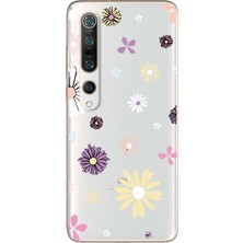 Spoyi Xiaomi Mi 10 Pro Candy Floral Tasarımlı Süper Şeffaf Telefon Kılıfı