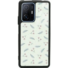 Spoyi Xiaomi Mi 11T Pro Yeşil Yapraklı Tasarımlı Glossy Telefon Kılıfı