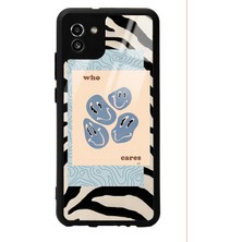 Spoyi Samsung A-03 Zebra Emoji Tasarımlı Glossy Telefon Kılıfı
